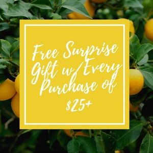 Free Surprise Gift with a purchase of $25 or more